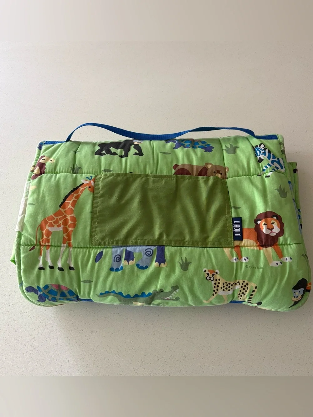 Wildkin Nap Mat + Blanket, Preschool Rest Mat in Wild Animals, Missing Pillow